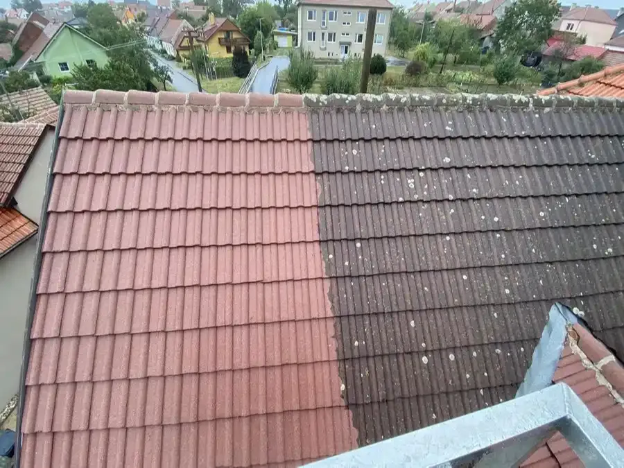 Tetőmosás Szeged előtte utána